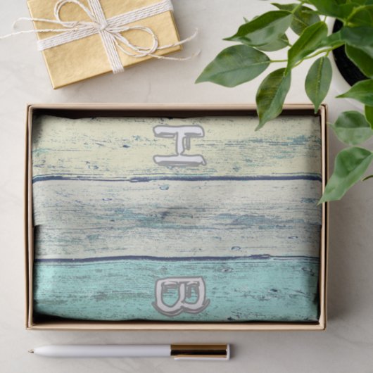 Rustic Beach Driftwood Tissuepapier (Geschenk)