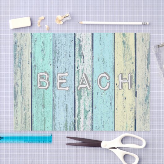 Rustic Beach Driftwood Tissuepapier (Craft)