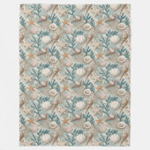 Rustic Beach geïnspireerd Blanket Soft Sand Zee To Fleece Deken (Voorkant)