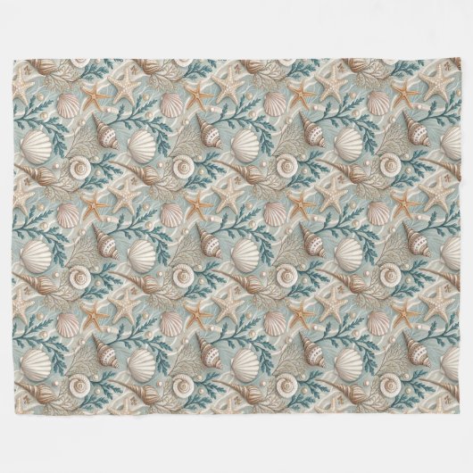 Rustic Beach geïnspireerd Blanket Soft Sand Zee To Fleece Deken (Voorkant (Horizontaal))