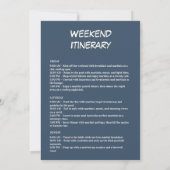 Rustic Beach Hut Coastal Gingham Bachelorette Kaart (Achterkant)