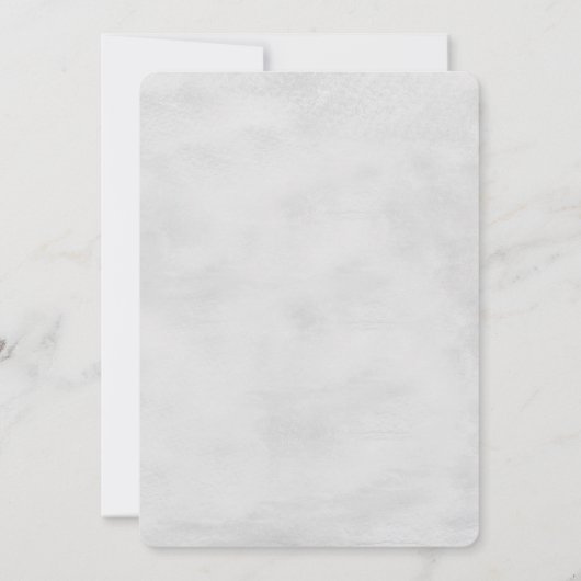 Rustic Beach Kant en Parel Uitnodiging (Achterkant)