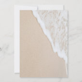 Rustic Beach Retirement Party Kaart (Achterkant)