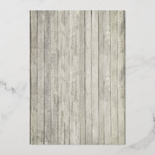 Rustic Beach String Lights Gold Foil Wedding Folie Uitnodiging (Achterkant)