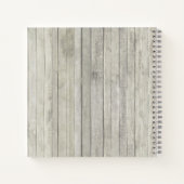 Rustic Beach String Lights Wedding Guest Book Notitieboek (Achterkant)