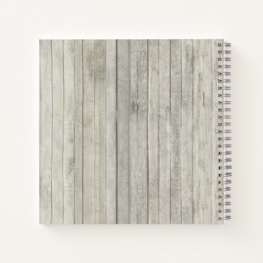 Rustic Beach String Lights Wedding Guest Book Notitieboek (Achterkant)