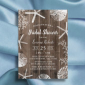 Rustic Beach Wedding Seashells Vrijgezellenfeest Kaart