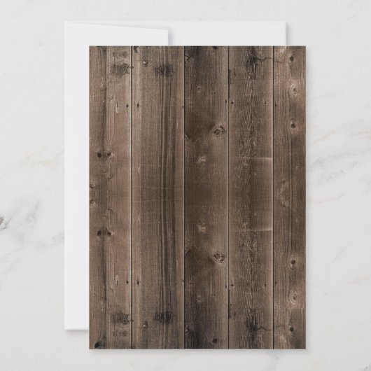 Rustic Beach Wedding Seashells Vrijgezellenfeest Kaart (Achterkant)