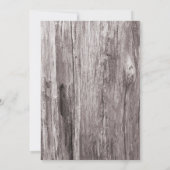 Rustic Beach Wedding Starfish Driftwood Kaart (Achterkant)