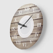 Rustic Beach Wood Grote Klok (Hoek)