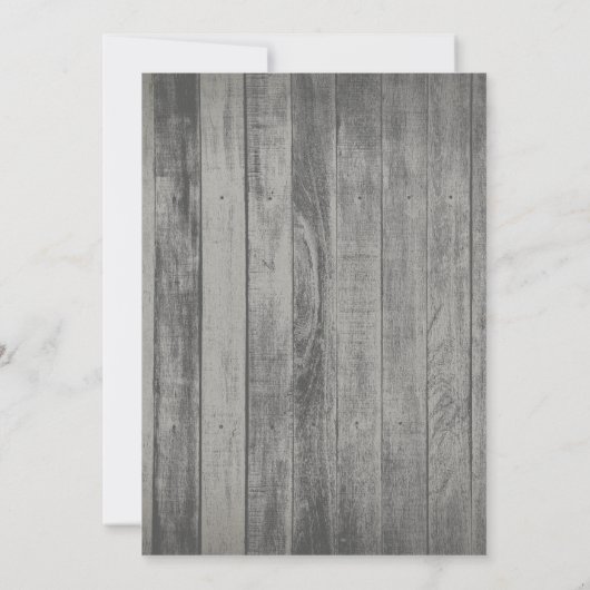 Rustic Beach Wood Nautical Graduparty Kaart (Achterkant)