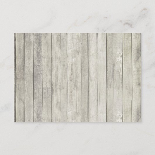 Rustic Beach Wood String Lights Wedding Reception Informatiekaartje (Achterkant)