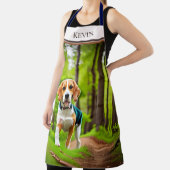 Rustic Beagle Dog bij Bossen Schort (Insitu)