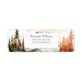 Rustic Bear Avontuur Winterberg Etiket (Voorkant)