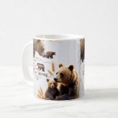 Rustic Bear Family Love is Strong Classic Mug Koffiemok (Voorkant links)