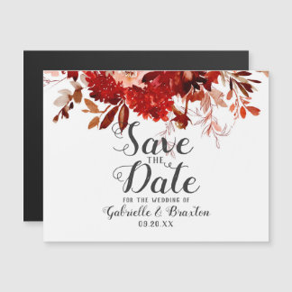 Rustic Beauty Floral Border Boho Save the Date