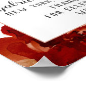 Rustic Beauty Floral Framed Wedding Welcome Sign Poster (Hoek)