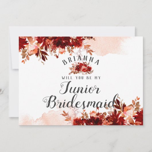 Rustic Beauty Floral is mijn Jr Bridesmaid-voorste (Voorkant)