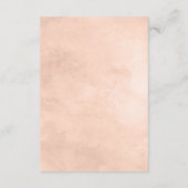 Rustic Beauty Floral Waterverf Bruiloft Routebesch Informatiekaartje (Achterkant)