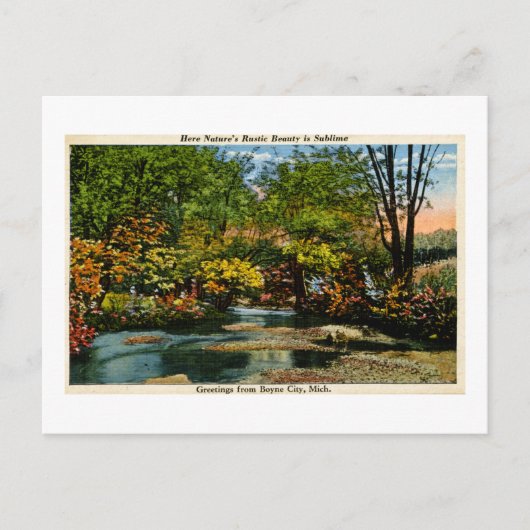 Rustic Beauty is Sublime Greetings Boyne City, MI Briefkaart (Voorkant)