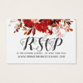 Rustic Beauty Wedding Website RSVP Insert Kaarten Visitekaartje (Voorkant)