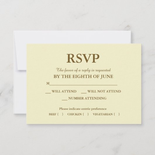 Rustic Beauty Zonnebloem Botanische RSVP (Achterkant)