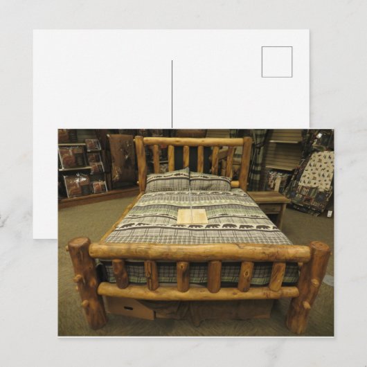 Rustic Bed Briefkaart (Voorkant / Achterkant)