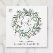 Rustic bedankt vrijgezellenfeest bedankjes labels (Voorkant)