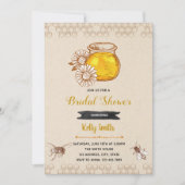 Rustic bedoeld voor bijenbaby shower uitnodiging (Voorkant)