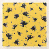 Rustic Bee Onderzetter - Hand getrokken, boerderij (Voorkant)