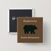 Rustic Beer Aangepaste Knop Naamlabel Vierkante Button 5,1 Cm (Voorkant /achterkant)