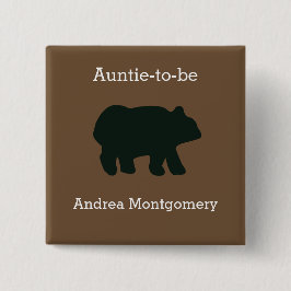Rustic Beer Aangepaste Knop Naamlabel Vierkante Button 5,1 Cm