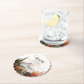 Rustic Beer Adventure "Oh Boy" Baby shower Kartonnen Onderzetters (Insitu)