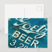 Rustic Beer Bottle Pet Briefkaart (Voorkant / Achterkant)