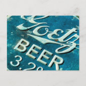 Rustic Beer Bottle Pet Briefkaart (Voorkant)