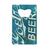 Rustic Beer Bottle Pet Creditkaart Flessenopener (Voorkant)