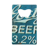 Rustic Beer Bottle Pet Creditkaart Flessenopener (Achterkant)