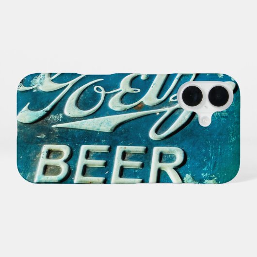 Rustic Beer Bottle Pet iPhone 16 Hoesje (Achterkant horizontaal)