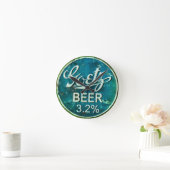 Rustic Beer Bottle Pet Ronde Klok (Huis)