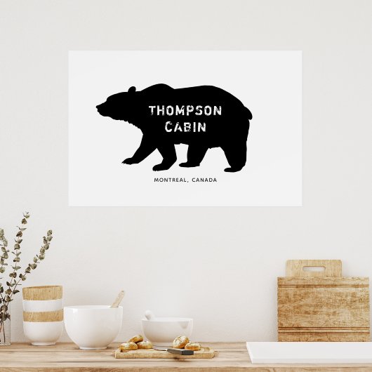 Rustic Beer Cabin Poster (Keuken)
