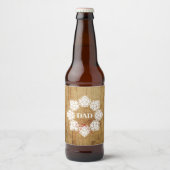 Rustic Beer Dad Wreath Bier Etiket (Voorkant)