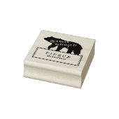 Rustic Beer Kids Monogram Gemarkeerde Boekplaat St Rubberstempel (Stempel)