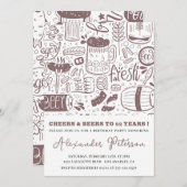  Rustic Beer Mannen 52ste verjaardag Kaart (Voorkant / Achterkant)