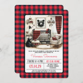 Rustic Beer Nursery Baby shower Kaart (Voorkant / Achterkant)