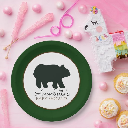 Rustic Beer Paper Bord (Forest Green) (Feest)