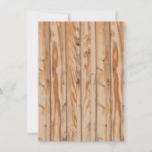 Rustic Beer Pet verjaardagsmijlpaal uitnodiging (Achterkant)