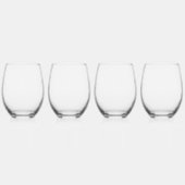 Rustic Beige Acrylic Floral Bouquet Bridesmaid Wijnglas Zonder Voet (Links)