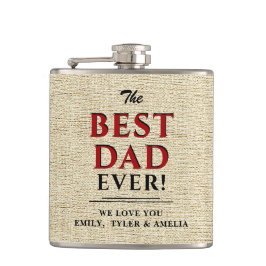 Rustic Beige Best Pap Ever Vader Day Heupfles