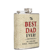 Rustic Beige Best Pap Ever Vader Day Heupfles (Rechts)