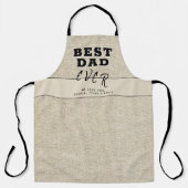 Rustic Beige Best Pap Ever Vader Day Schort (Voorkant)